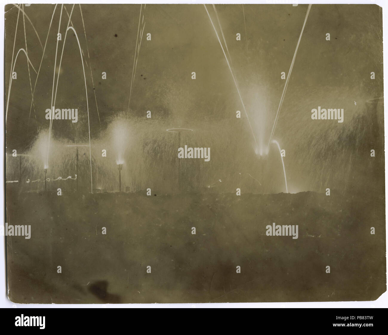 1102 Vue de nuit en jour de fermeture d'artifice pour l'Exposition Universelle 1904 Banque D'Images