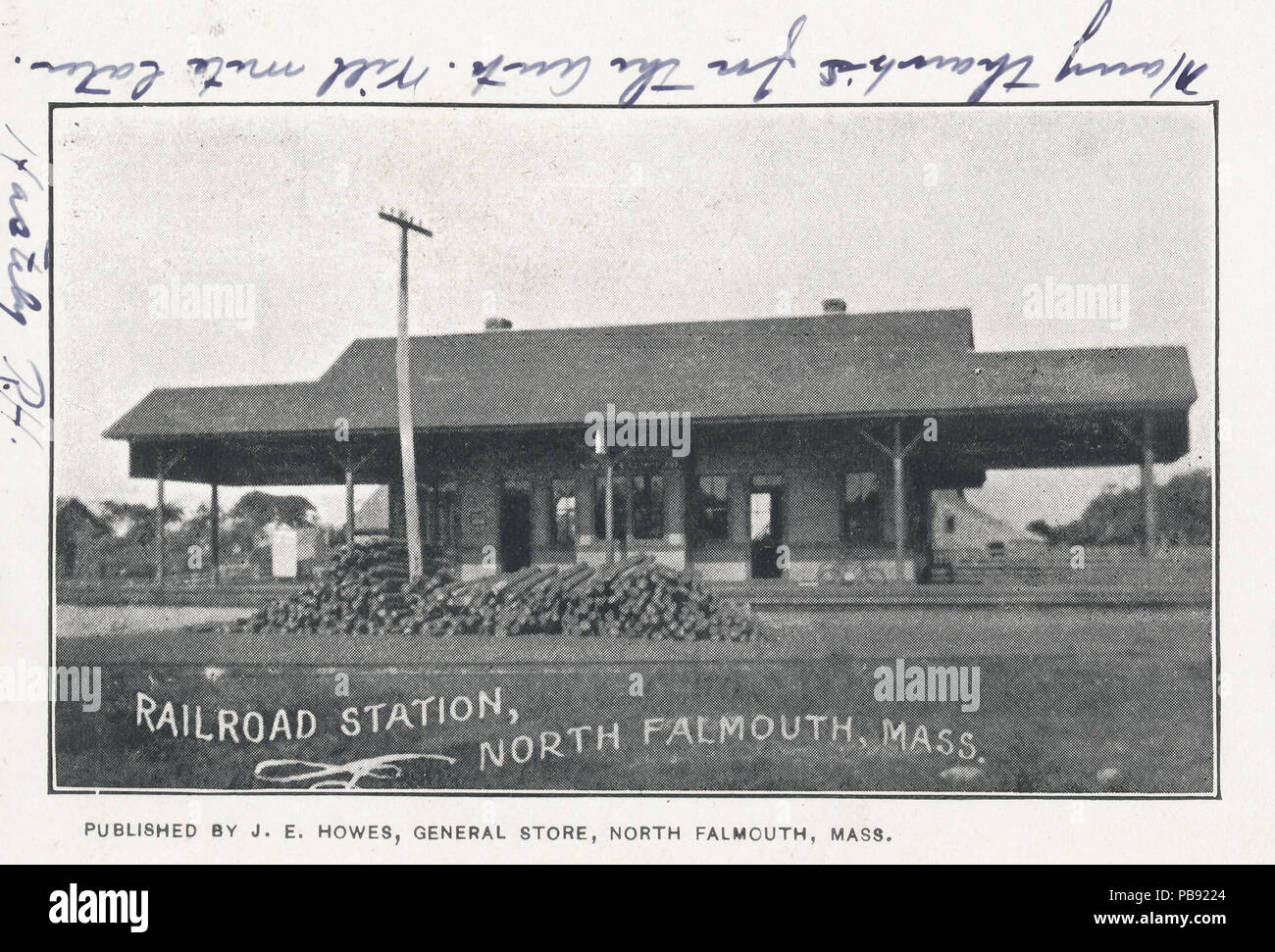 1243 Railroad Station, North Falmouth, masse Banque D'Images
