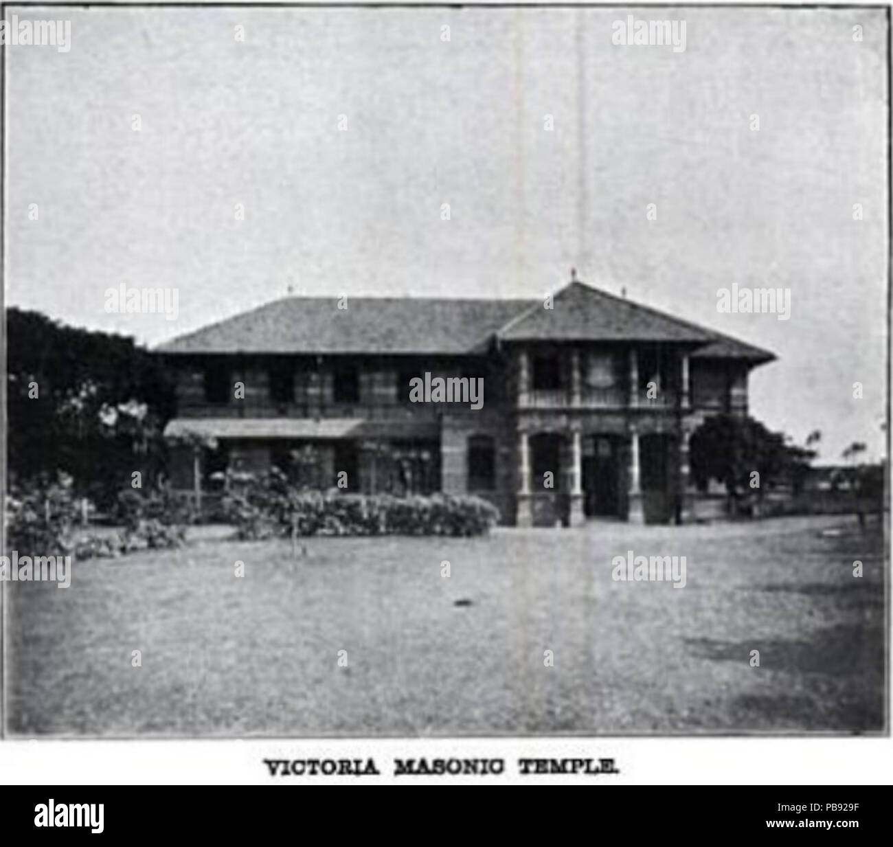 Temple maçonnique Victoria 1805 Banque D'Images