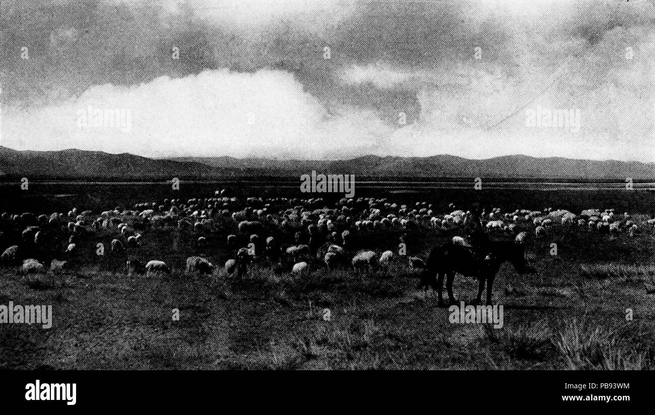 1640 Les prairies de Mongolie extérieure Banque D'Images