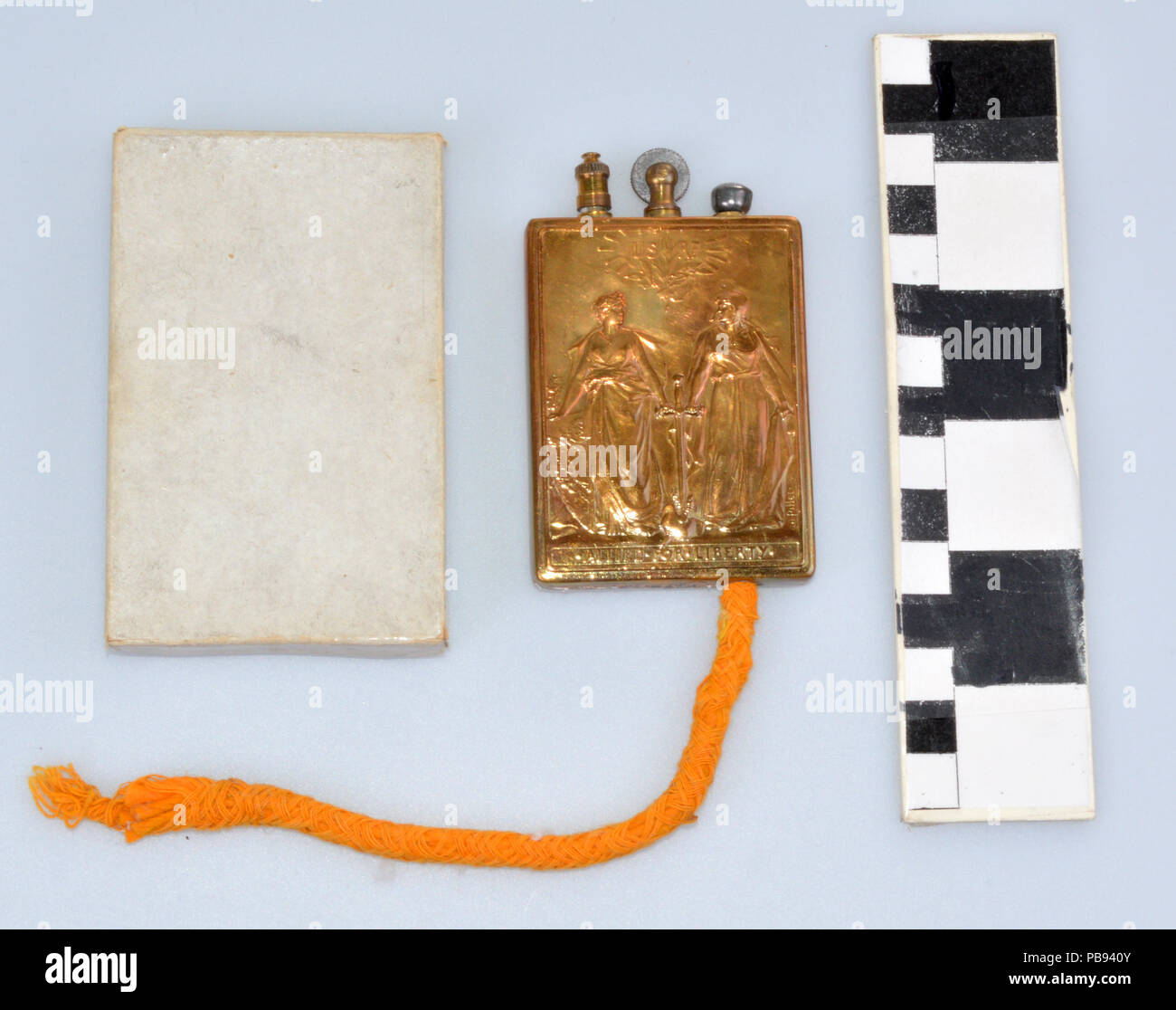 1871 La Première Guerre mondiale, Saint Louis de briquet commémoratif Howard Wilkinson, Sr Banque D'Images