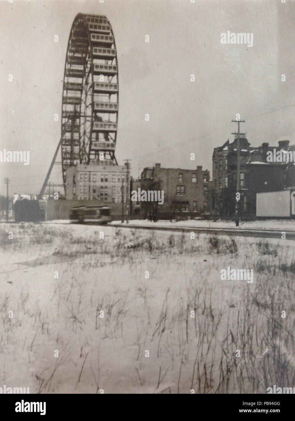 1141 Grande roue d'origine à Lincoln Park, Chicago (edit) Banque D'Images