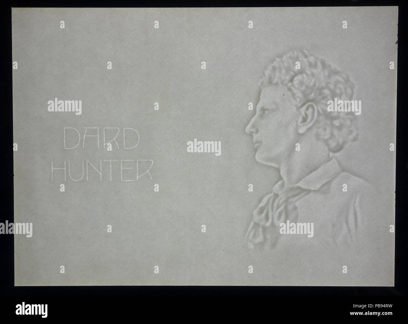 1837 - Filigrane Dard Hunter pièce - Robert C. Williams DSC00571 - Musée du Papier Banque D'Images