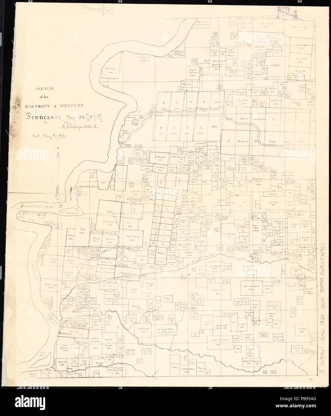 1543 Croquis du 11e district de l'ouest du Tennessee (14009762105) Banque D'Images
