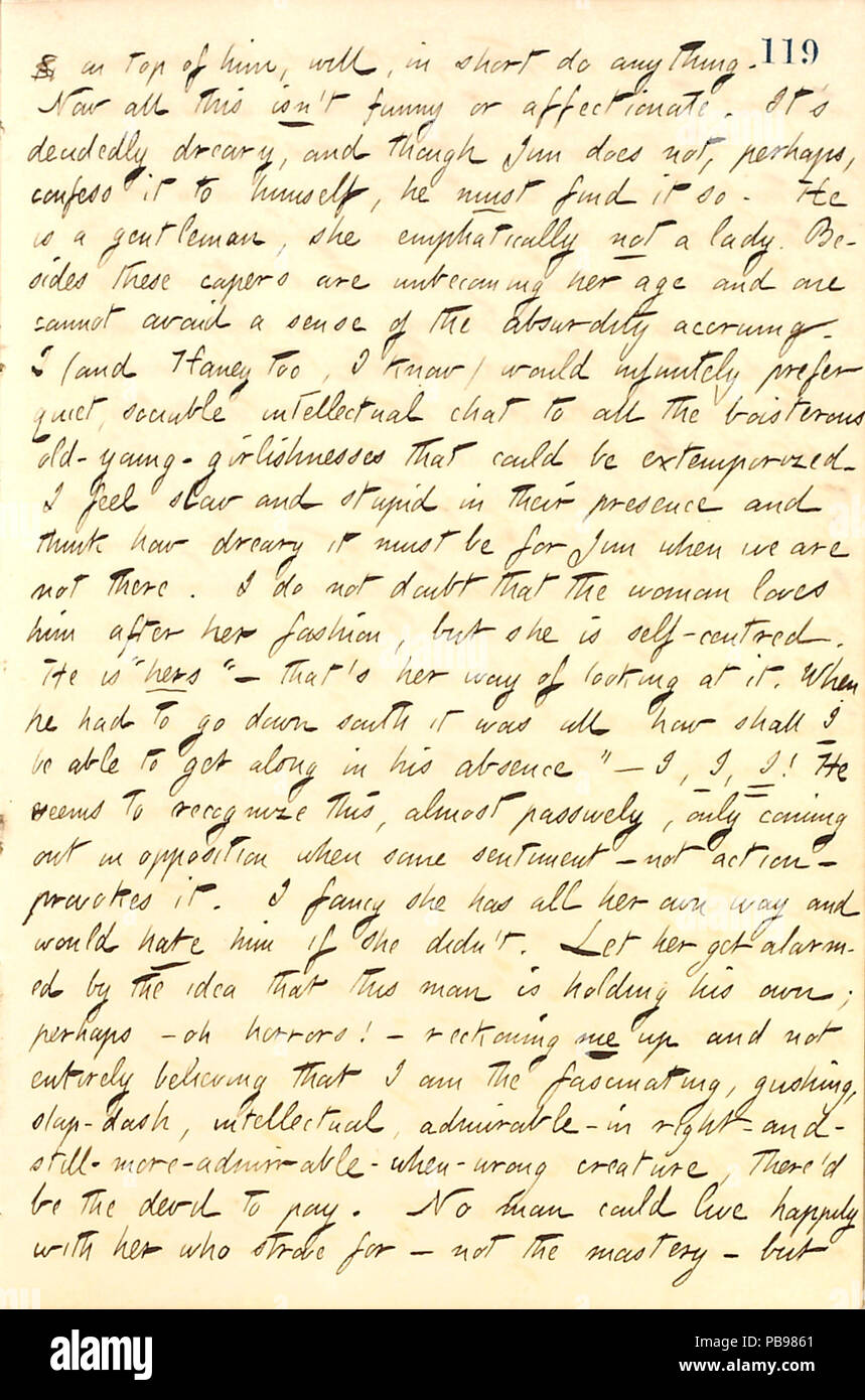 1721 Thomas Butler Gunn Diaries- Volume 10, page 132, mars 10-16, 1859 Banque D'Images