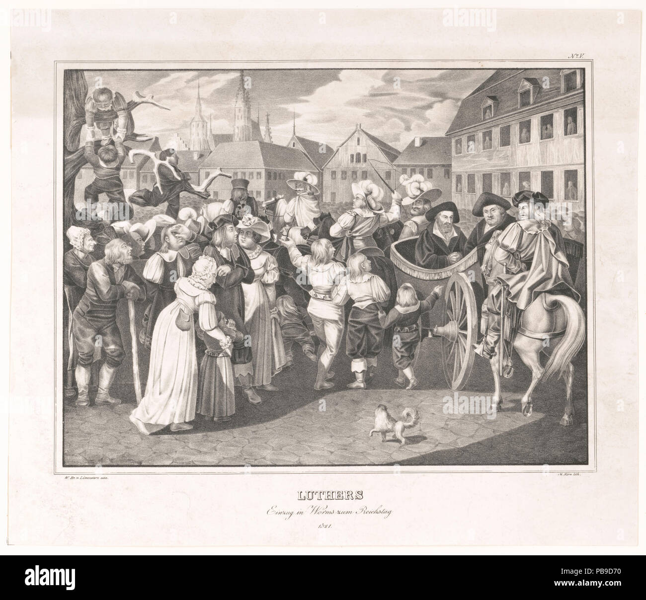 974 Luthers Einzug dans Reighstag rhum vers 15al RCAC2003671439 Banque D'Images