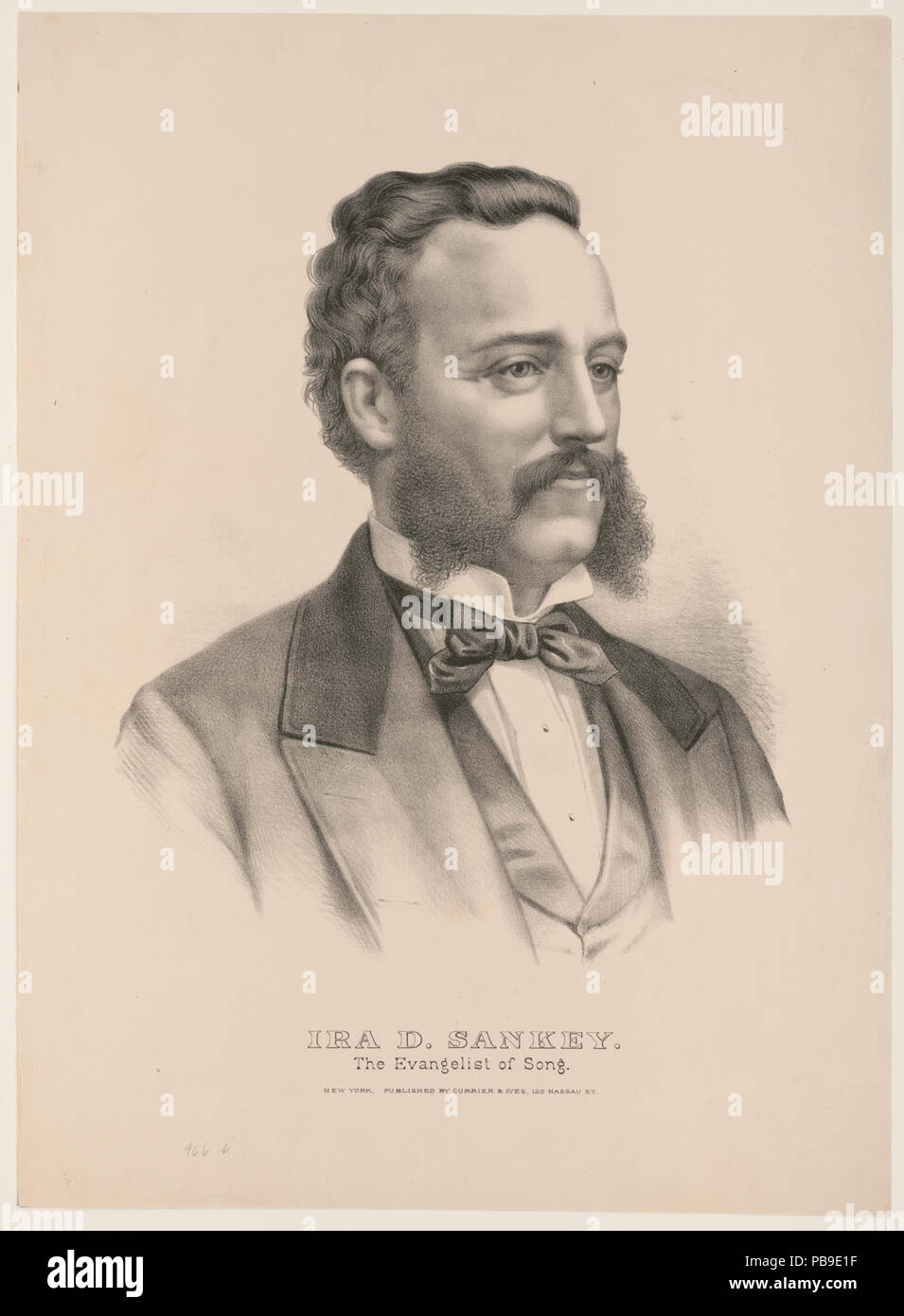 . Anglais : Titre : Ira D. Sankey : l'évangéliste de chanson Description physique : 1 gravure : lithographie. Entre 1856 et 1907 811 Ira D. Sankey- l'évangéliste de la chanson RCAC2002699728 Banque D'Images