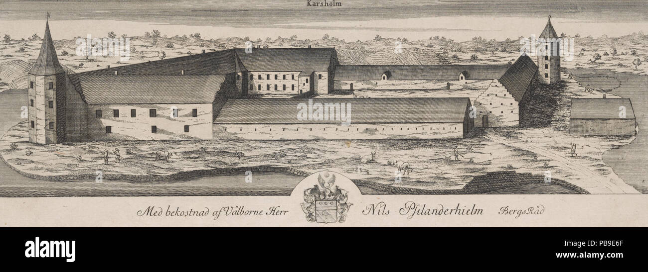En 1680 854 Château Karsholm Banque D'Images
