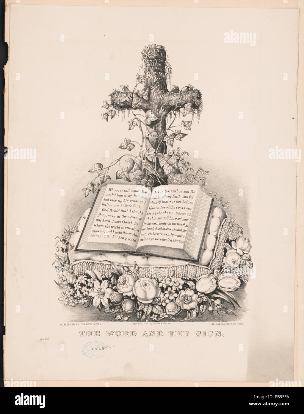 1713 Le mot et le signe RCAC2002698862 Banque D'Images