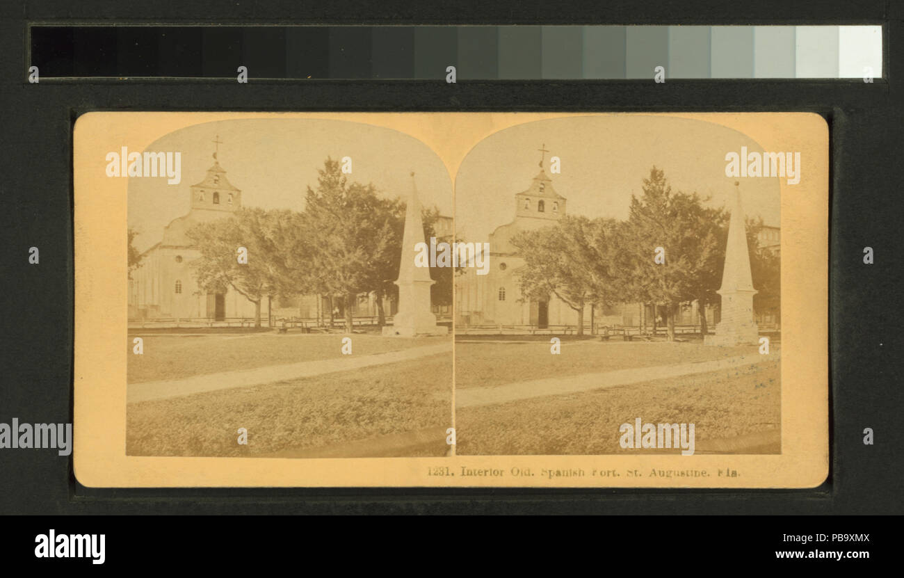 808 l'intérieur. Vieux Fort Espagnol. Saint Augustin, Fla (NYPL b11707420-G90F143 006F) Banque D'Images