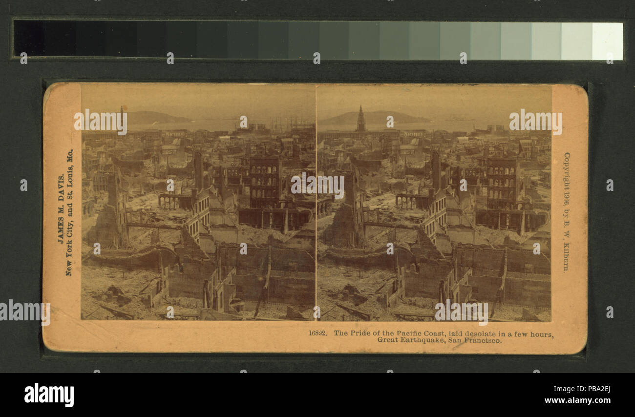 1690 La fierté de la côte du Pacifique, dévastées en quelques heures, grand séisme, San Francisco (NYPL b11707335-G89F413 005F) Banque D'Images