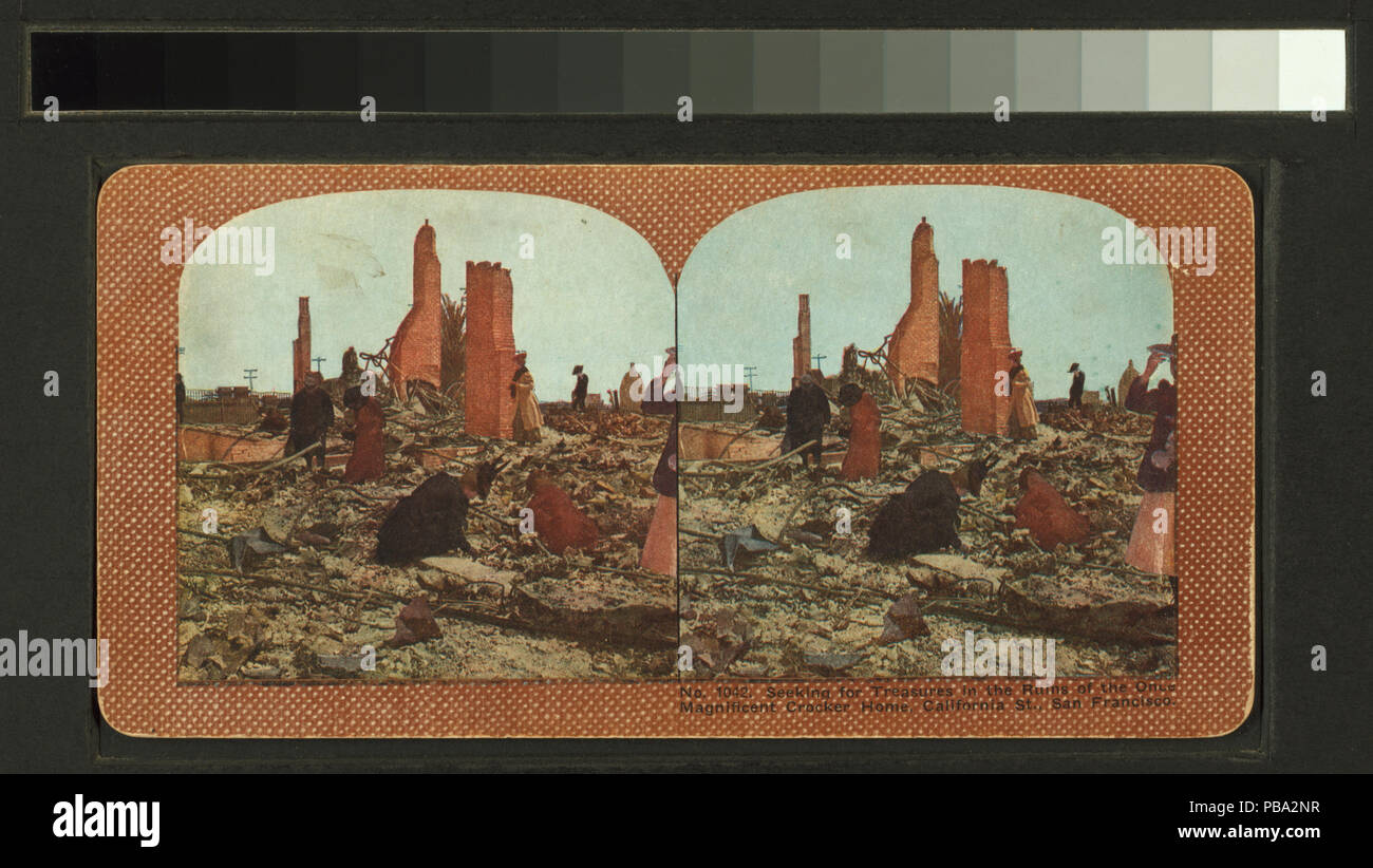 1305 à la recherche de trésors dans les ruines de la magnifique une fois, en Californie accueil Crocker St., San Francisco (NYPL b11707375-G90F001 099F) Banque D'Images