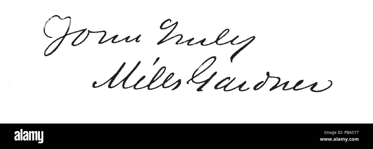 1046 signature Gardner Mills Banque D'Images