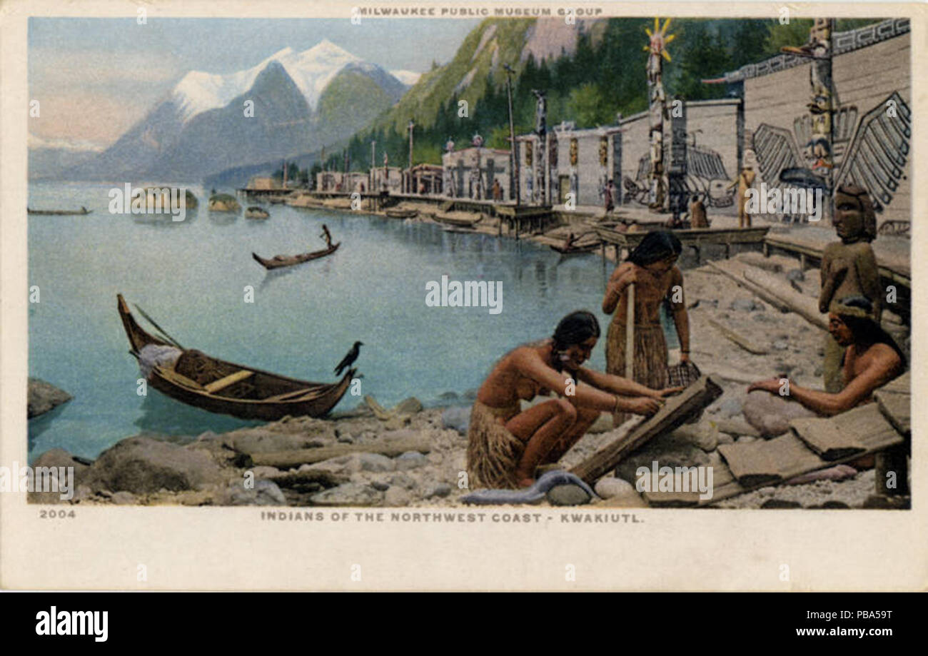 1046 Milwaukee Public Museum, Indiens de la côte nord-ouest, Kwakiutl (NPAR) 22663 Banque D'Images