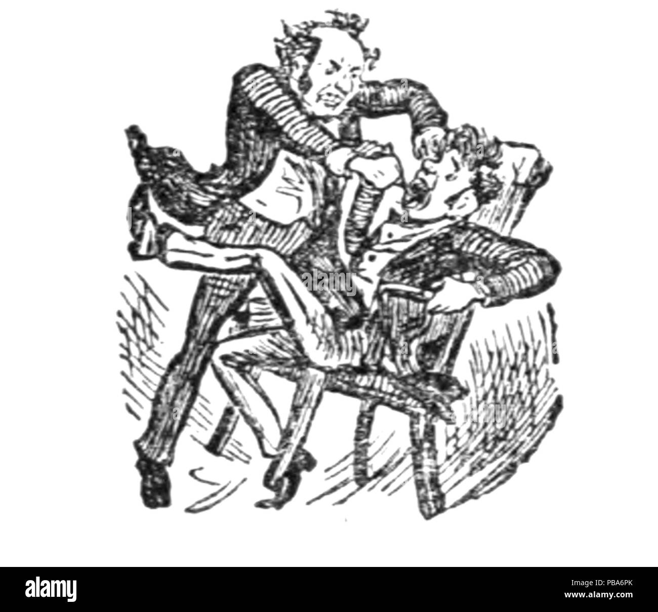 1065 M. Punch's Book of Sports (Illustration Page 59D) Banque D'Images