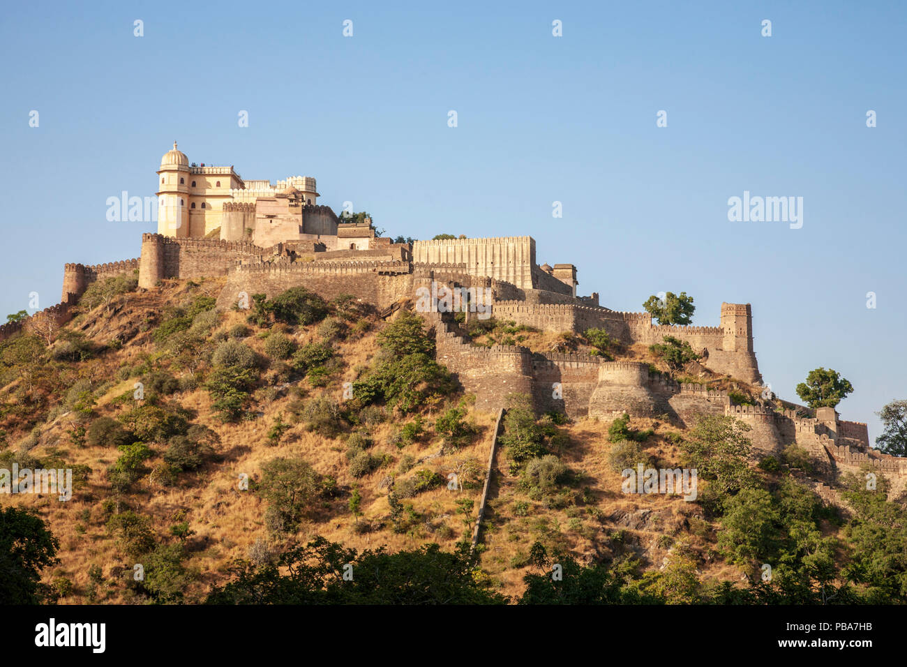 Fort de Kumbhal Hill à Udaipur, Inde Banque D'Images