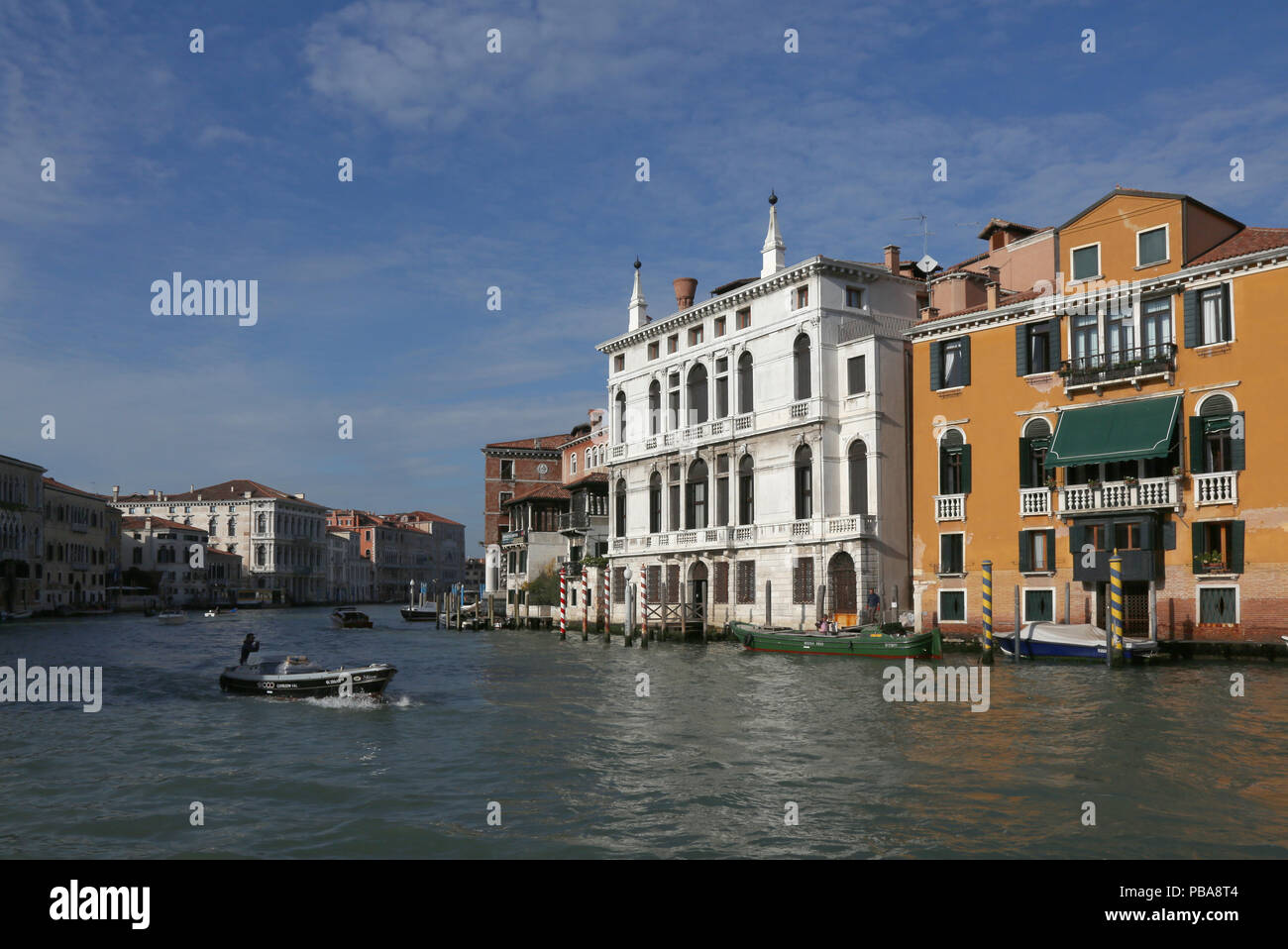 Le long du Grand Canal, Venise Banque D'Images