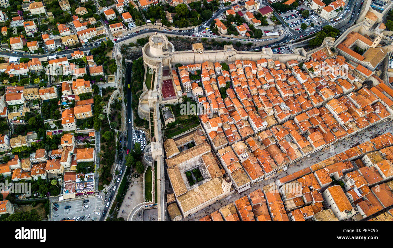 Vieille ville de Dubrovnik, Croatie Banque D'Images
