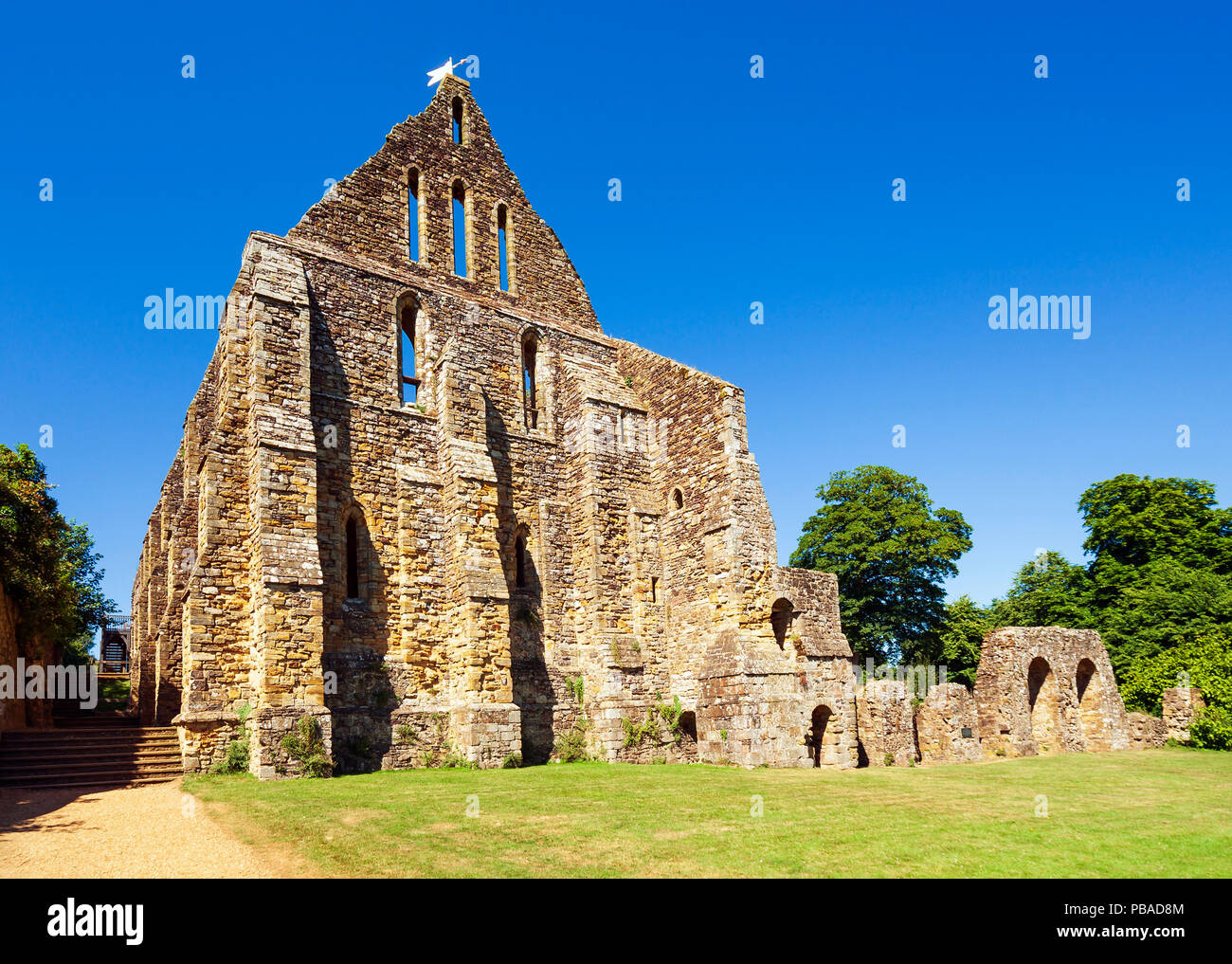 Battle Abbey ruins. Banque D'Images