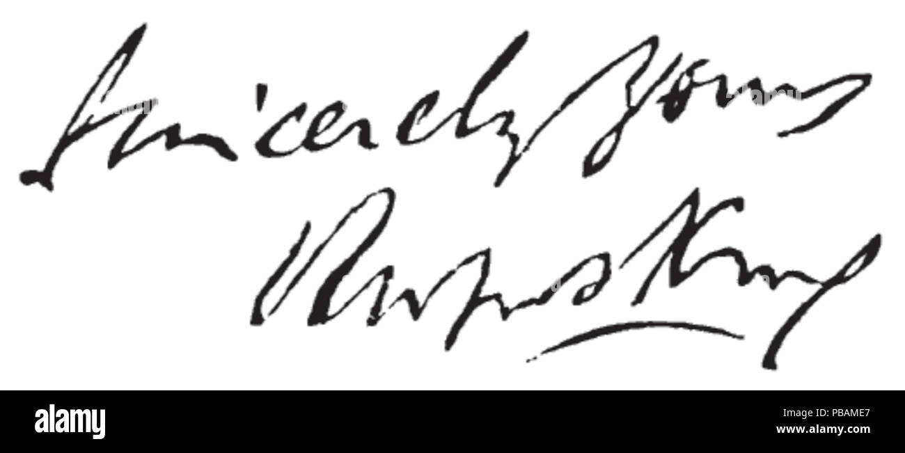 1276 Rufus King (avocat) signature Banque D'Images