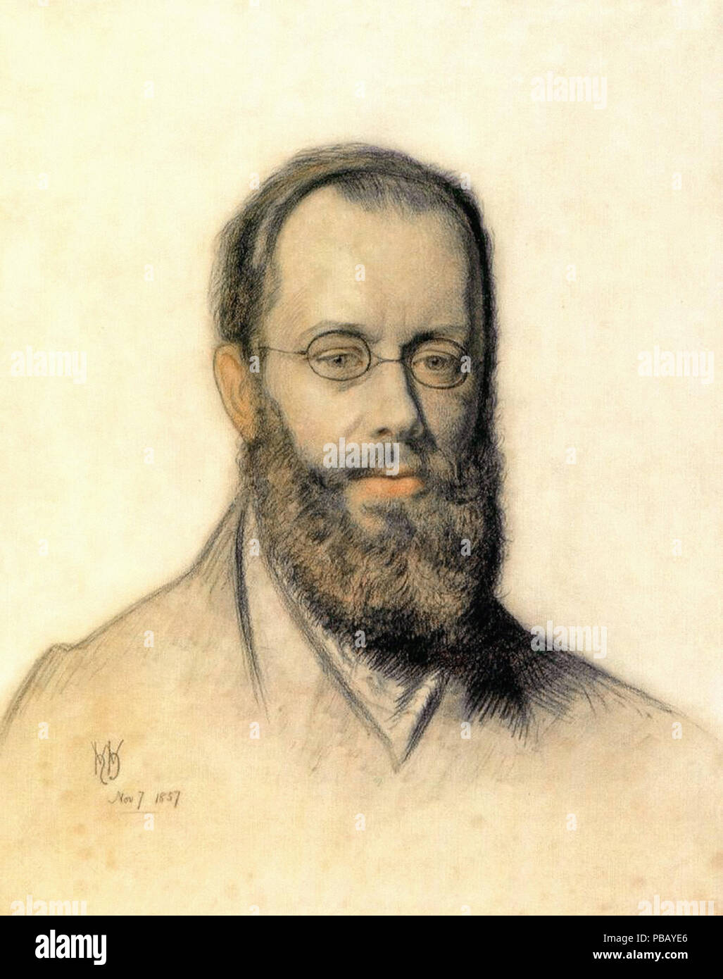 William Holman Hunt - Edward Lear Banque D'Images