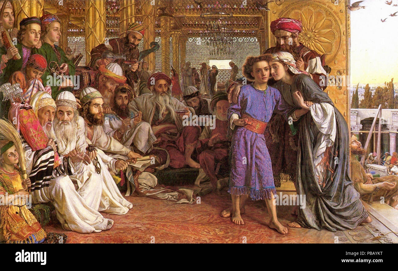William Holman Hunt - la constatation du Sauveur dans le Temple 2 Banque D'Images