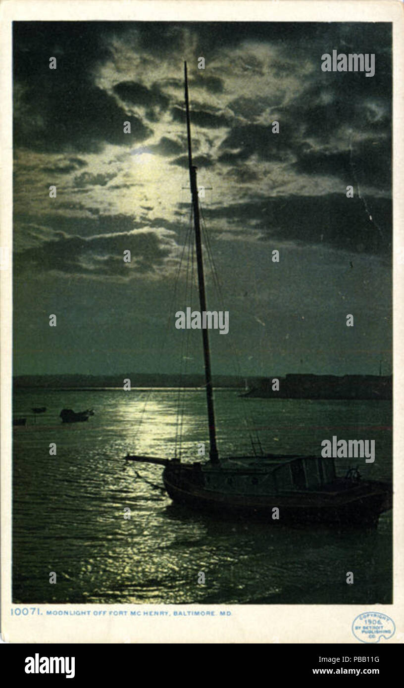 Moonlight 1057 off Fort McHenry (NEN 2364) Banque D'Images