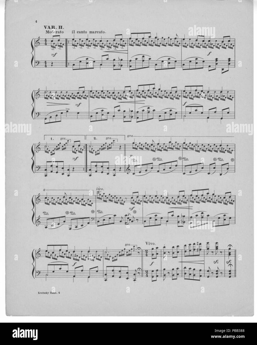 1076 My Old Kentucky Home 4 Banque D'Images