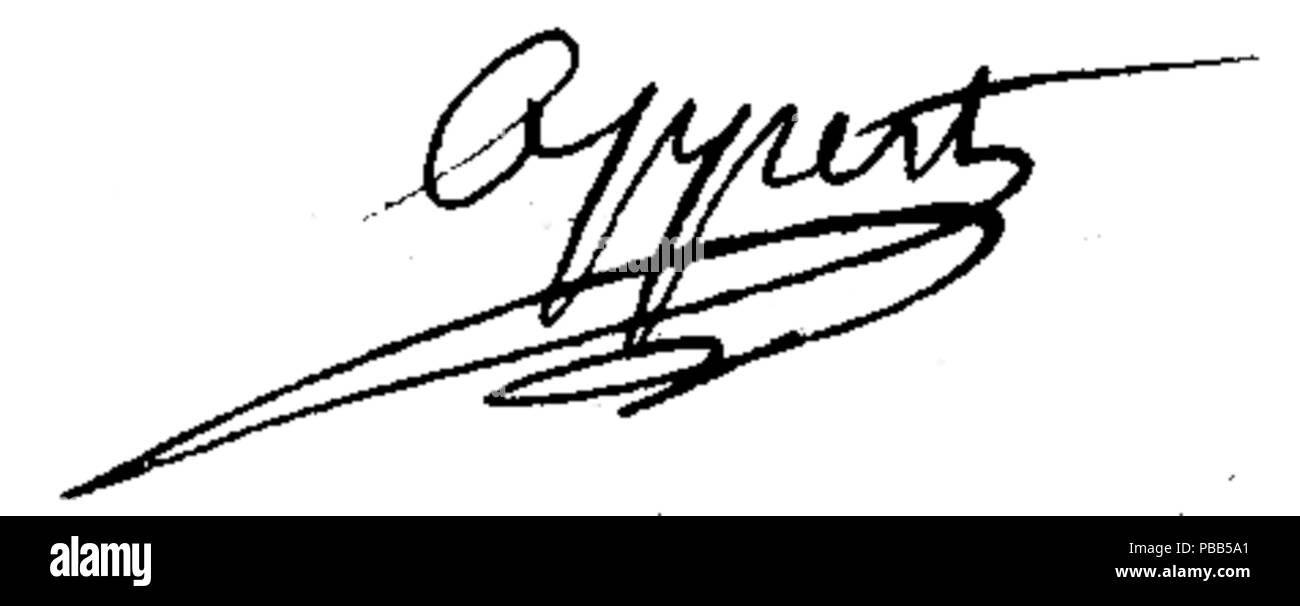 Nicolas Appert Signature 1100 Banque D'Images