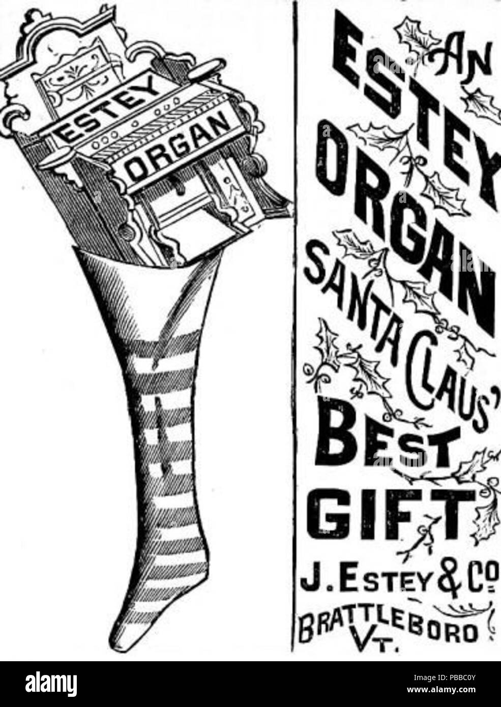 Orgue 1141 Image publicitaire de Noël Banque D'Images