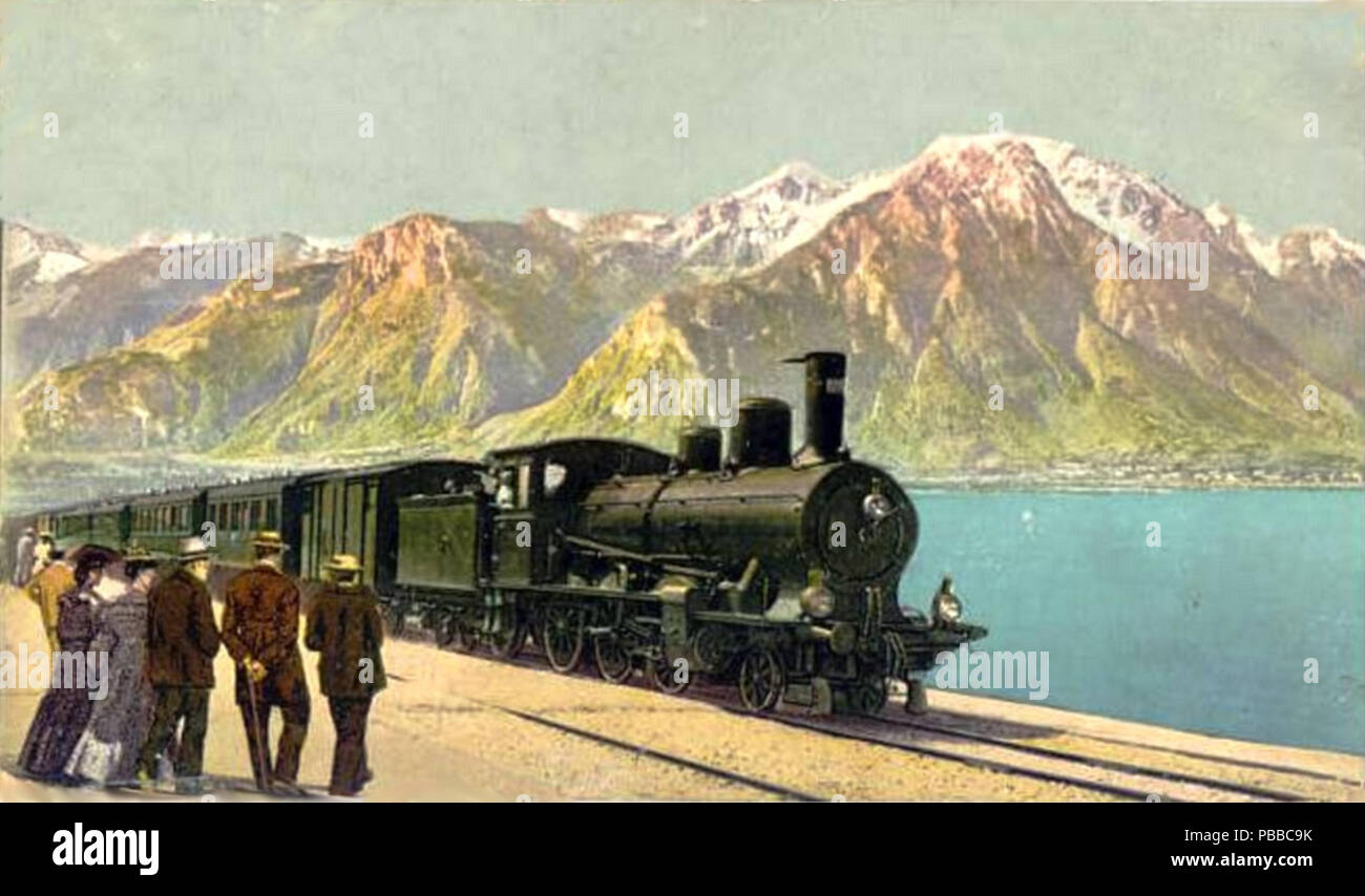 1143 OS B 3-4 Am Genfersee Banque D'Images