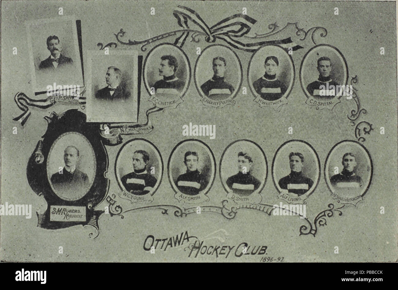 1144 Club de hockey d'Ottawa 1896-1987 Banque D'Images