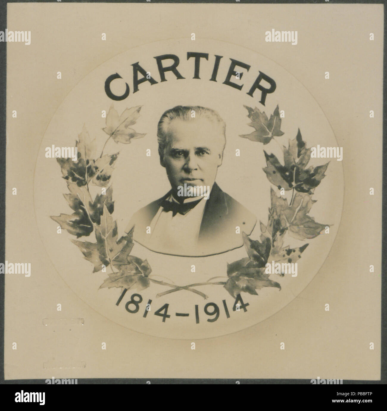 1189 Une photographie du dessin pour la célébration du centenaire de Cartier (bouton HS85-10-28743) Banque D'Images