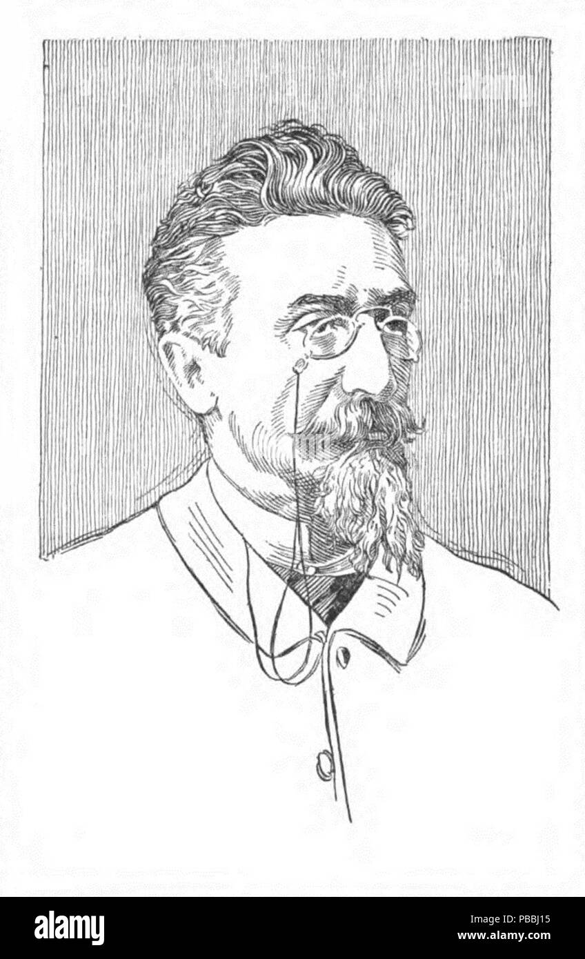 1217 Portrait de José María de Pereda Banque D'Images