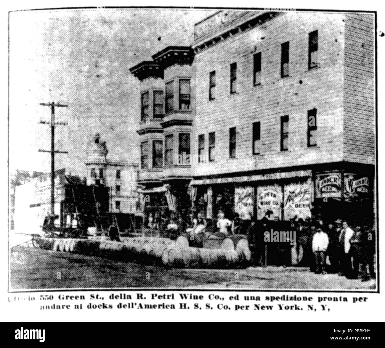 1240 R. Petri Wine Company, San Francisco, 1913 02 Banque D'Images