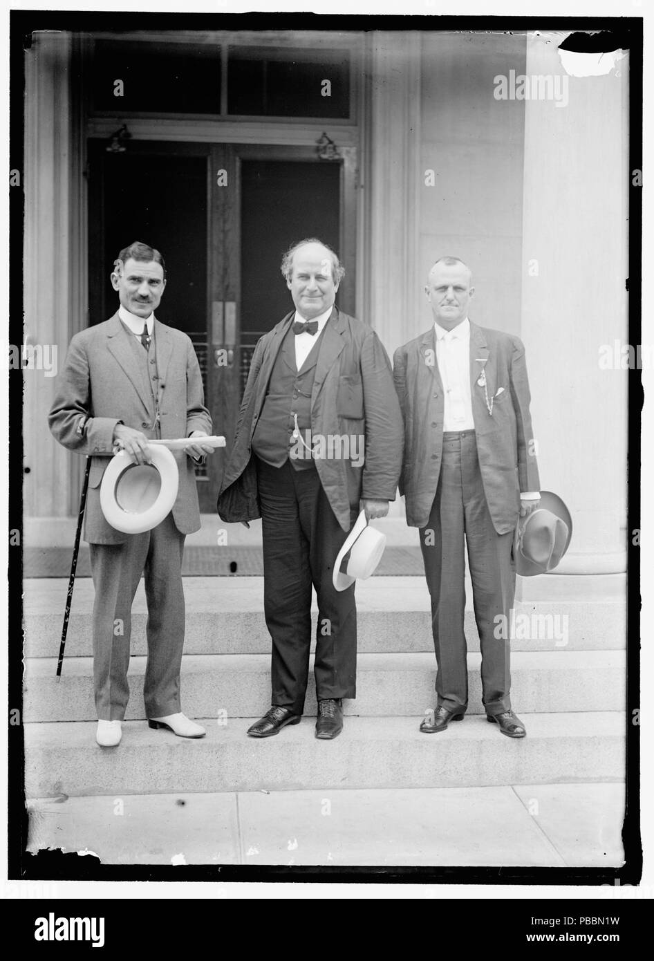 1260 Richard Lee Metcalfe, gouverneur de la zone du Canal de Panama, 1913, avec le ministre morales du Panama et de William Jennings Bryan Banque D'Images