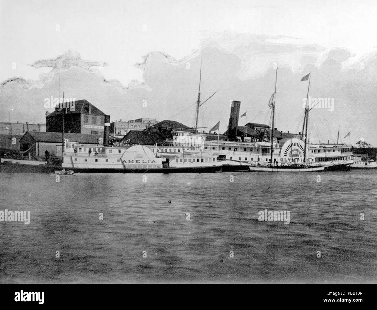 1134 L'olympienne et Amélia à Turner Beeton et quais Banque D'Images