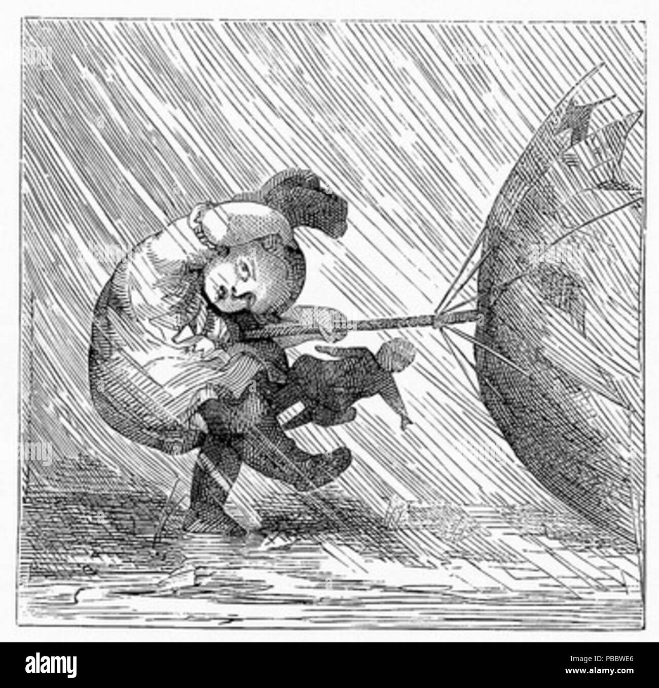 1146 Dépassé par le vent Banque D'Images