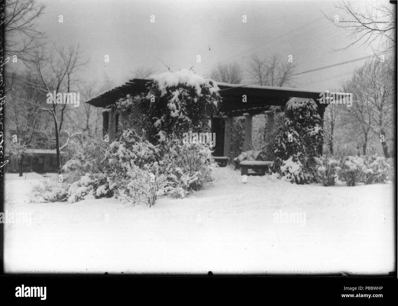 1147 Oxford College pergola en hiver 1922 (3190674039) Banque D'Images