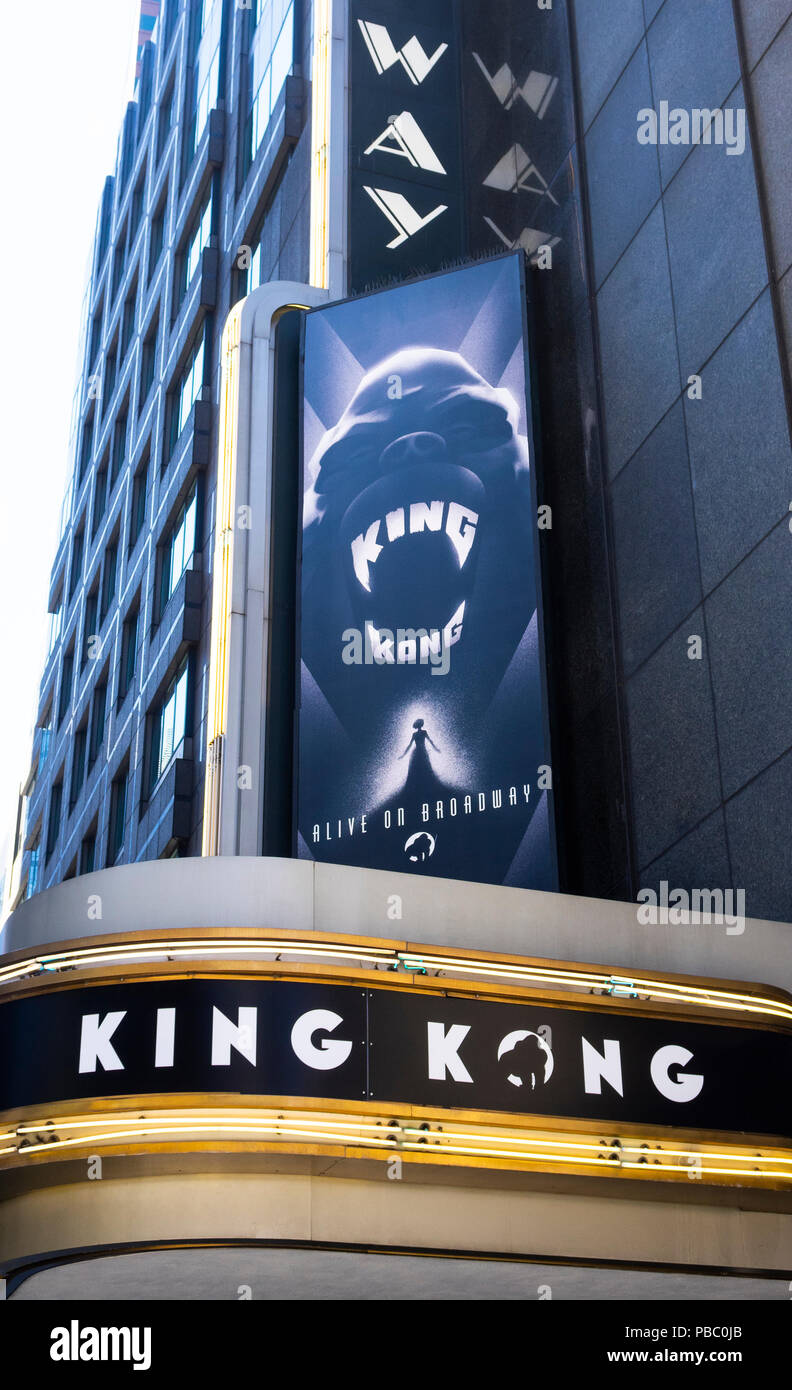 King Kong, vivant sur Broadway Banque D'Images