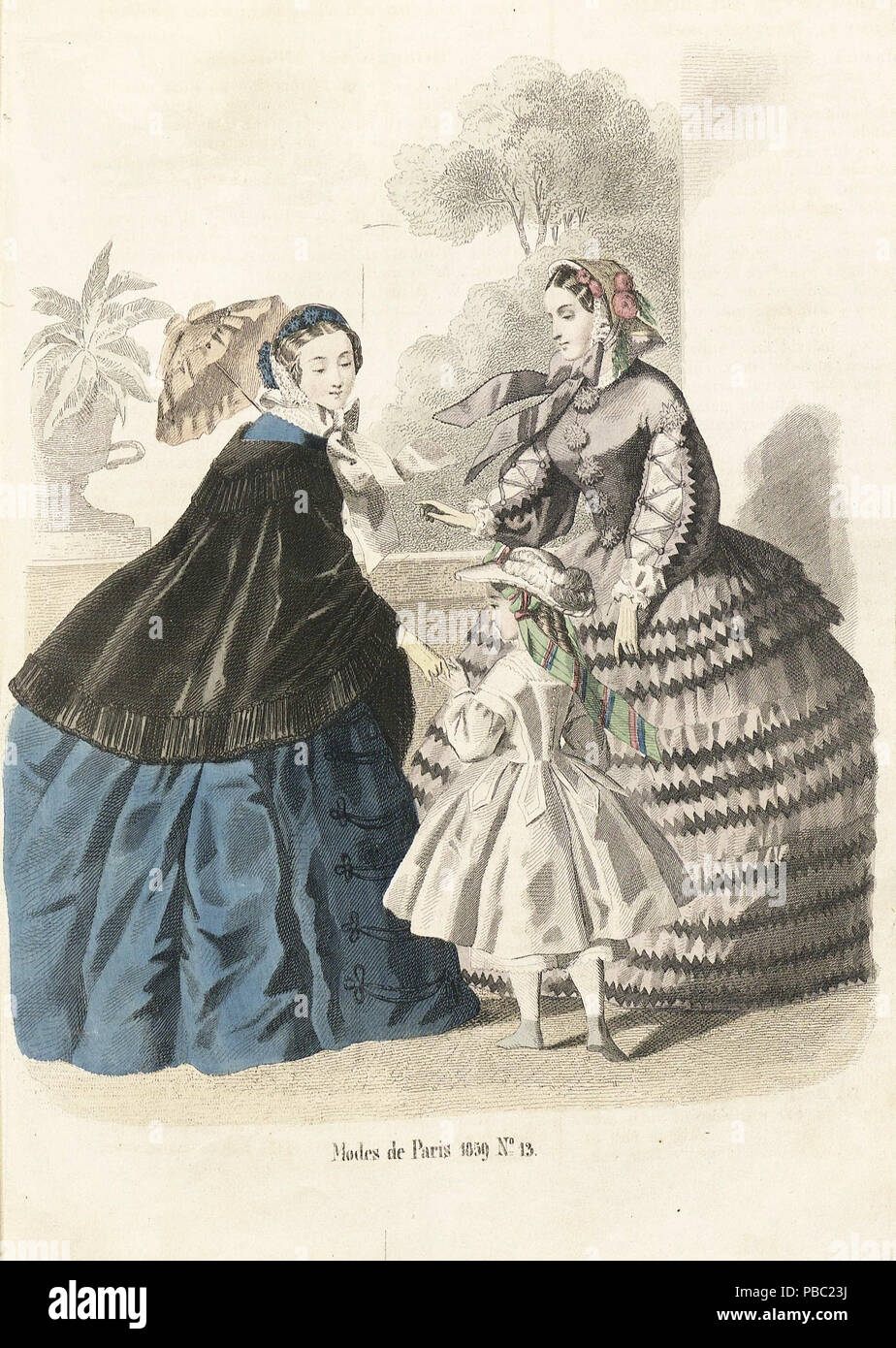 Penelope 1180- journal Nyaste för damer 1859, illustration n°13 Banque D'Images