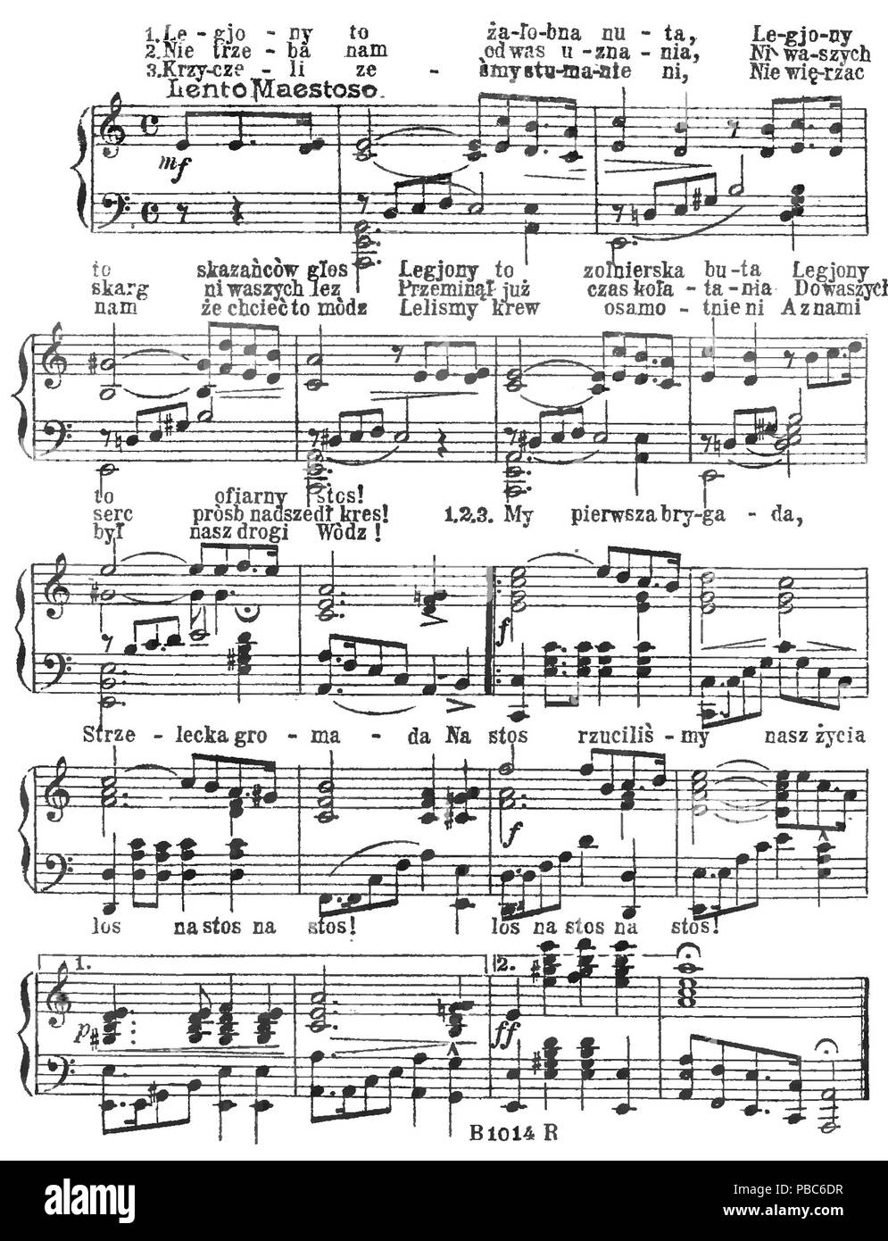 1202 PL Mon, pierwsza brygada... Wojenko, wojenko piosenki... żołnierskie p02 Banque D'Images