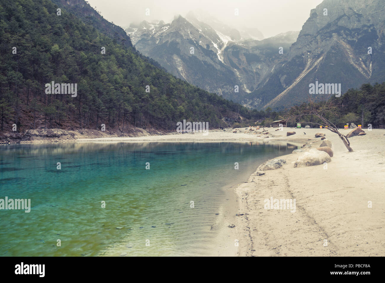 Blue Moon Valley de Lijiang, Yunnan, Chine Banque D'Images