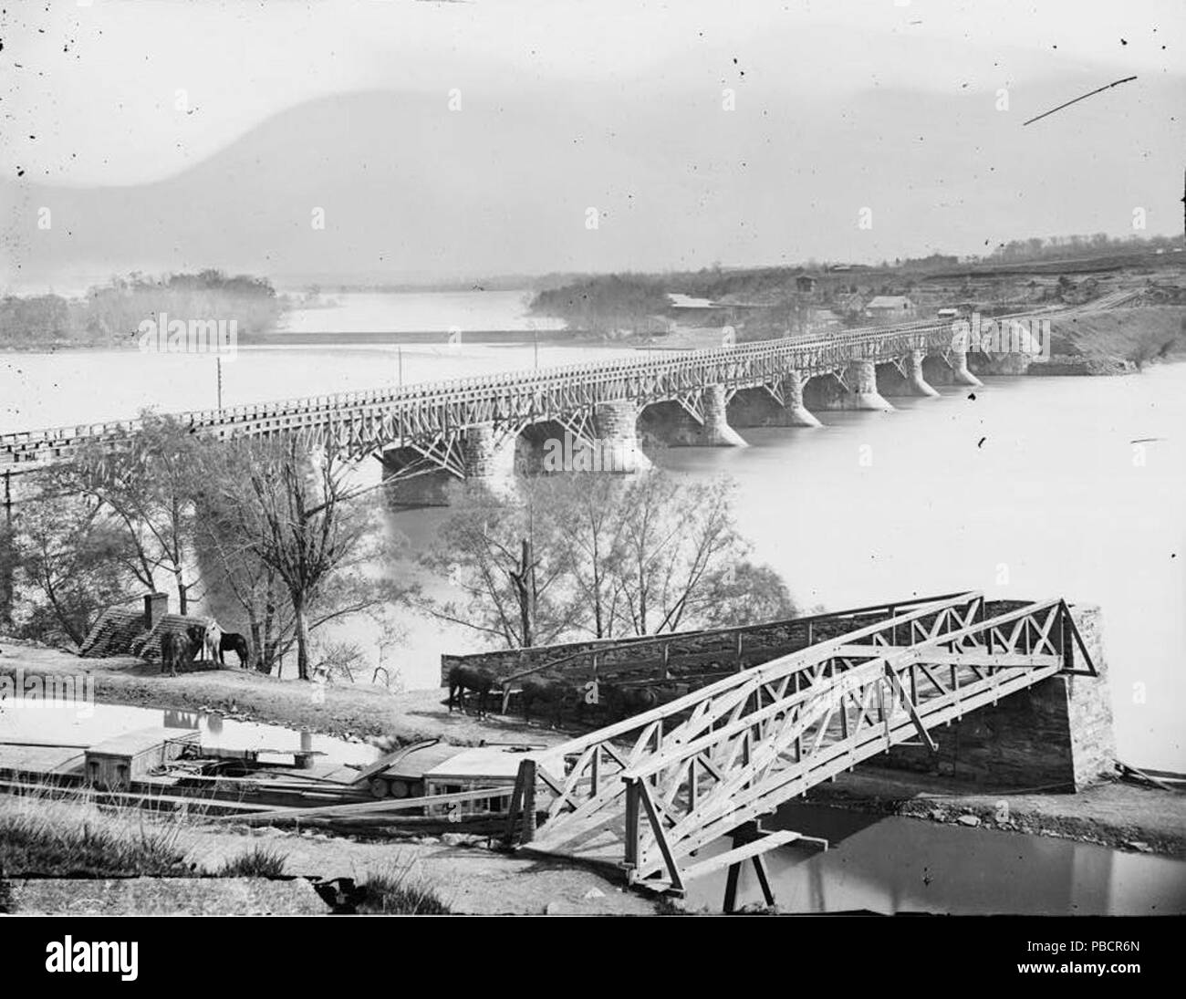 Potomac 1222 pont-aqueduc (canal) Banque D'Images