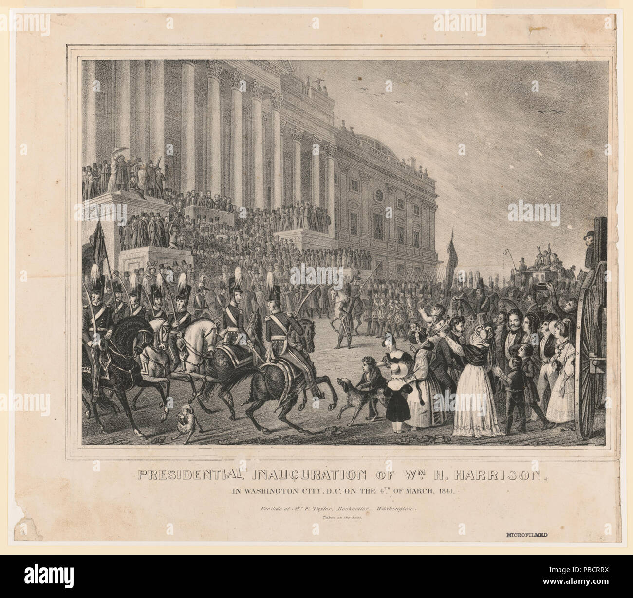 1225 investiture présidentielle de Wm. H. Harrison, à Washington, D.C., la Ville le 4 mars 1841 RCAC00650916 Banque D'Images