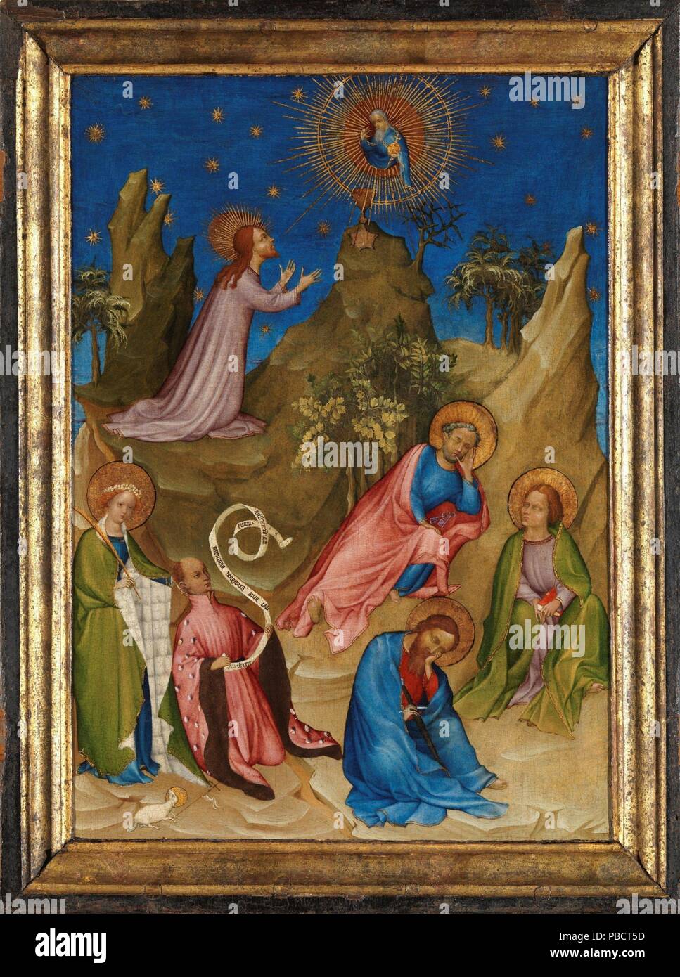 Colart / de Laon / 'l'agonie dans le jardin avec le donateur Louis I d ?Orléans'. 1405 - 1408. Grassa Tempera on panel. Musée : Musée du Prado, Madrid, España. Banque D'Images