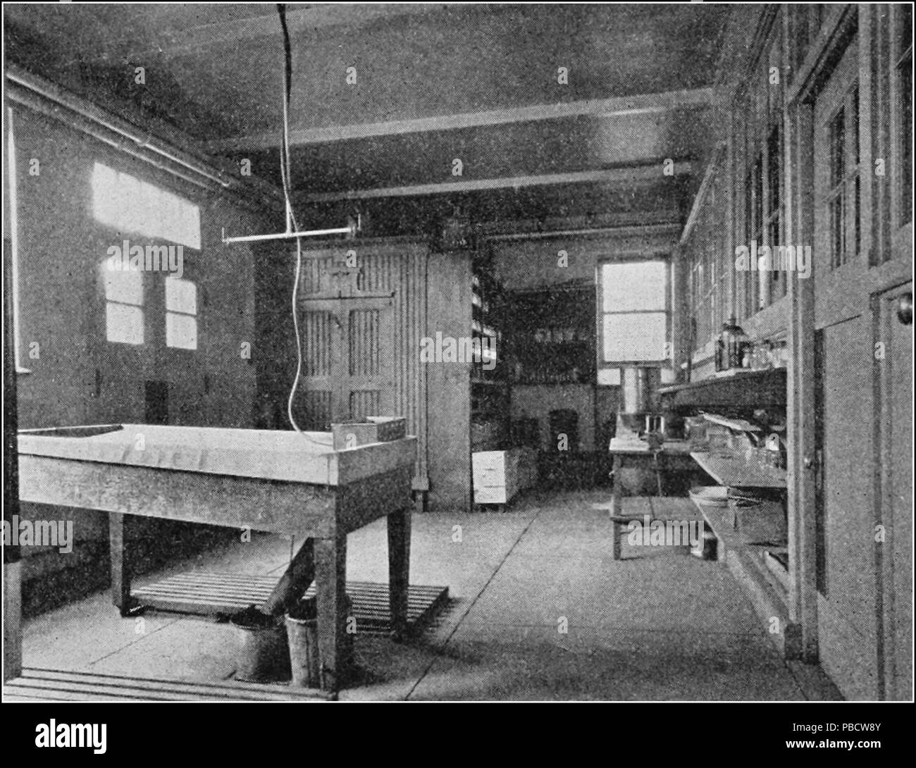 1234 PSM V84 D515 salle d'autopsie de laboratoire pathologie comparative Zoological Society de Philadelphie Banque D'Images