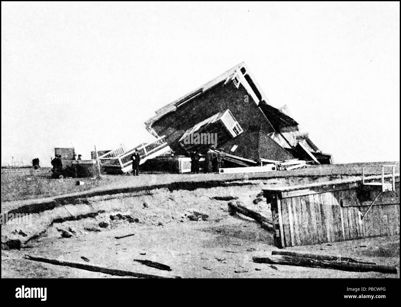 1235 PSM V86 D565 Banc de saper l'origine de l'effondrement de chambre Banque D'Images