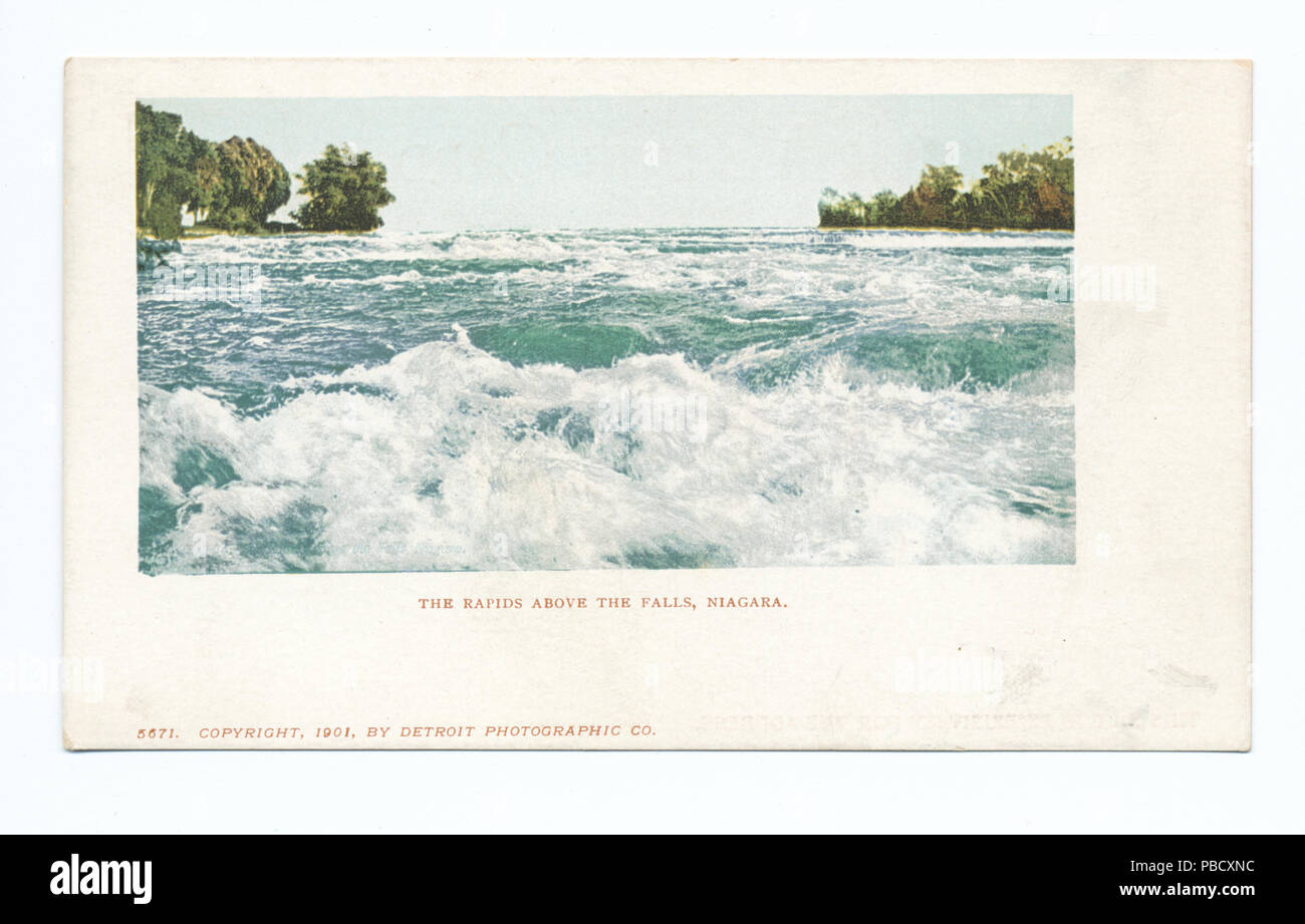 1245 Rapids au-dessus des chutes, Niagara, N. Y (NYPL b12647398-62356) Banque D'Images