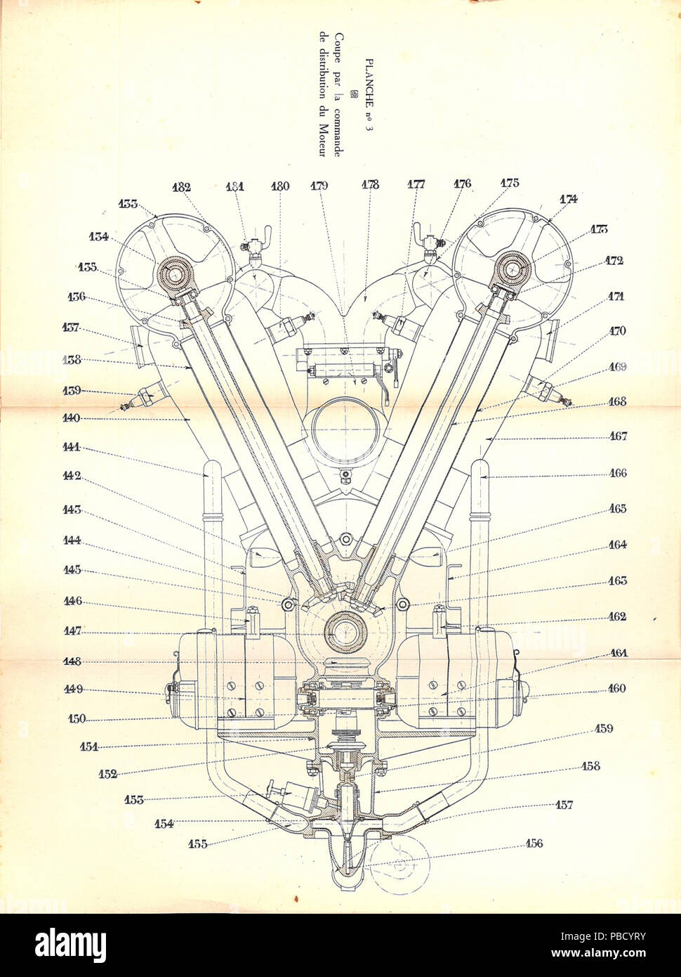 1253 Renault 190 CH fin de l'article sur la came dur dimensions3 Banque D'Images
